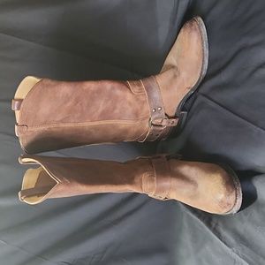 Frye Pointed Toe Harness Boot, 8 1/2
